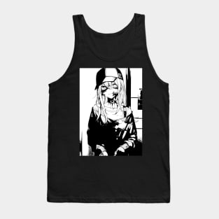 Zombie Manga Anime Girl Tank Top